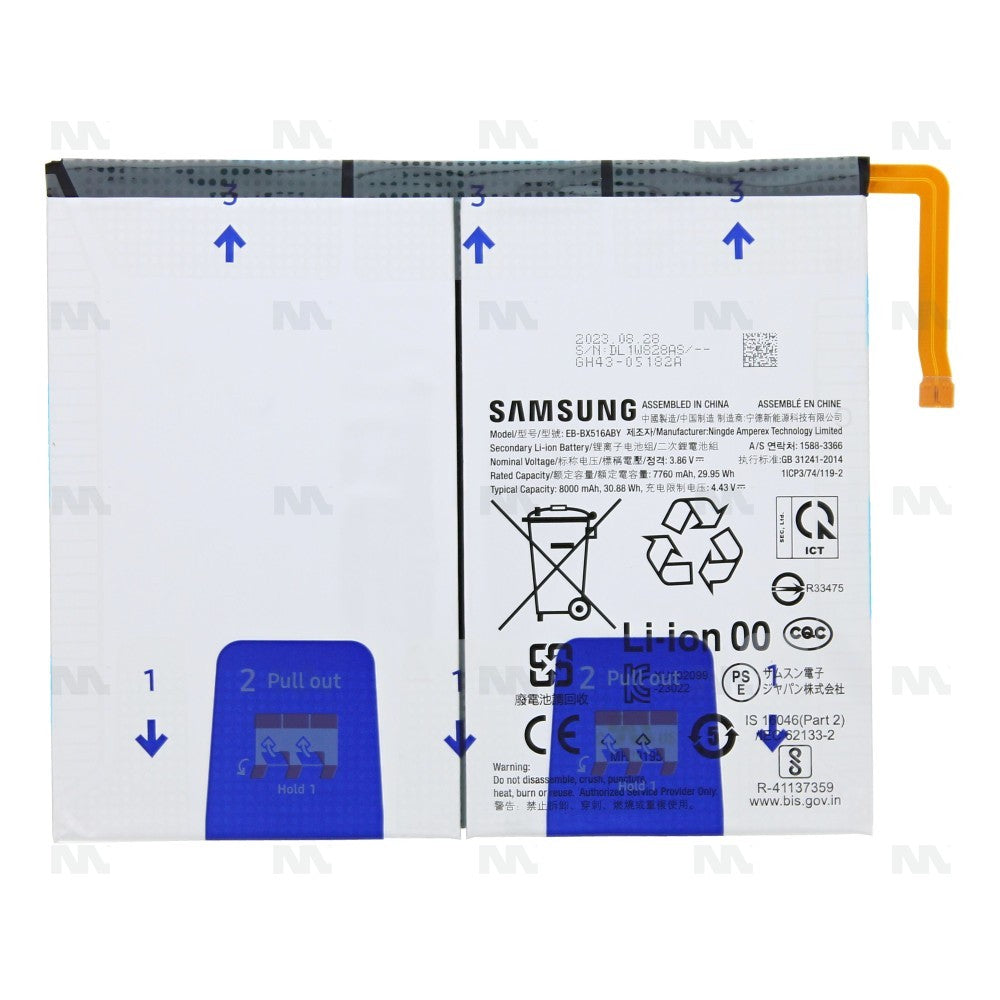 Samsung Galaxy Tab S9 FE X510, X516 Battery EB-BX516ABY Original