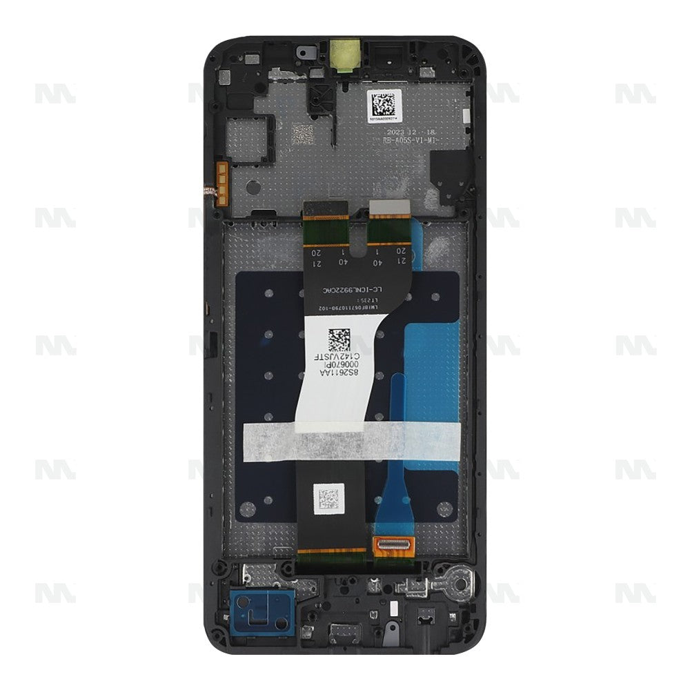 Samsung Galaxy A05s A057F Display And Digitizer With Frame Black Service Pack
