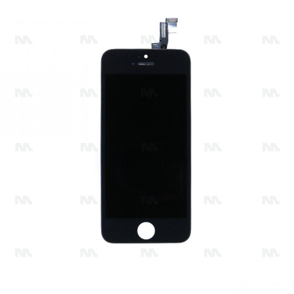 iPhone 5S/SE Display + Digitizer, +Metal Plate A+ High Quality - Black