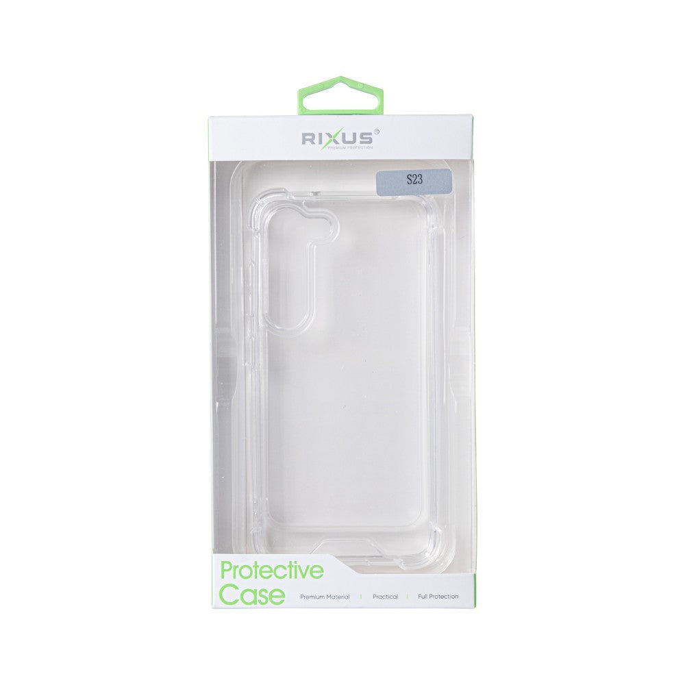 Rixus Anti-Burst Case For Samsung Galaxy S23 Transparent