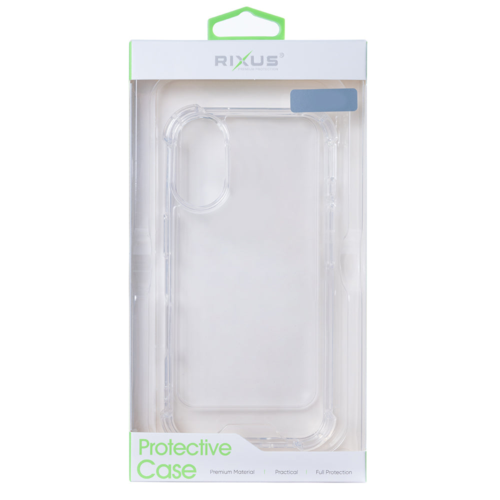 Capa Anti-Estouro Rixus Para Samsung Galaxy S25 Edge Transparente - Estojo Protetor Substituição