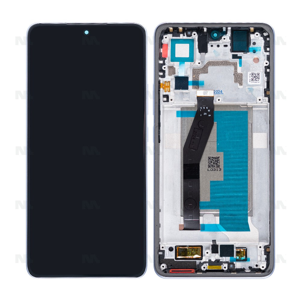 Display e Digitizer Xiaomi 14T con Cornice Blu Titanio Ricambio OEM