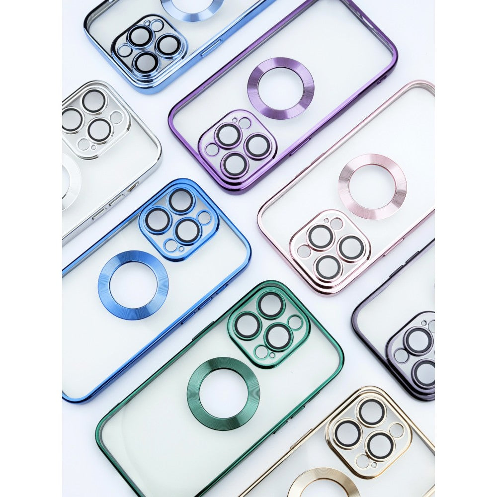 NY Glossy Phone & Camera TPU Case For iPhone 14 - Transparent Pink