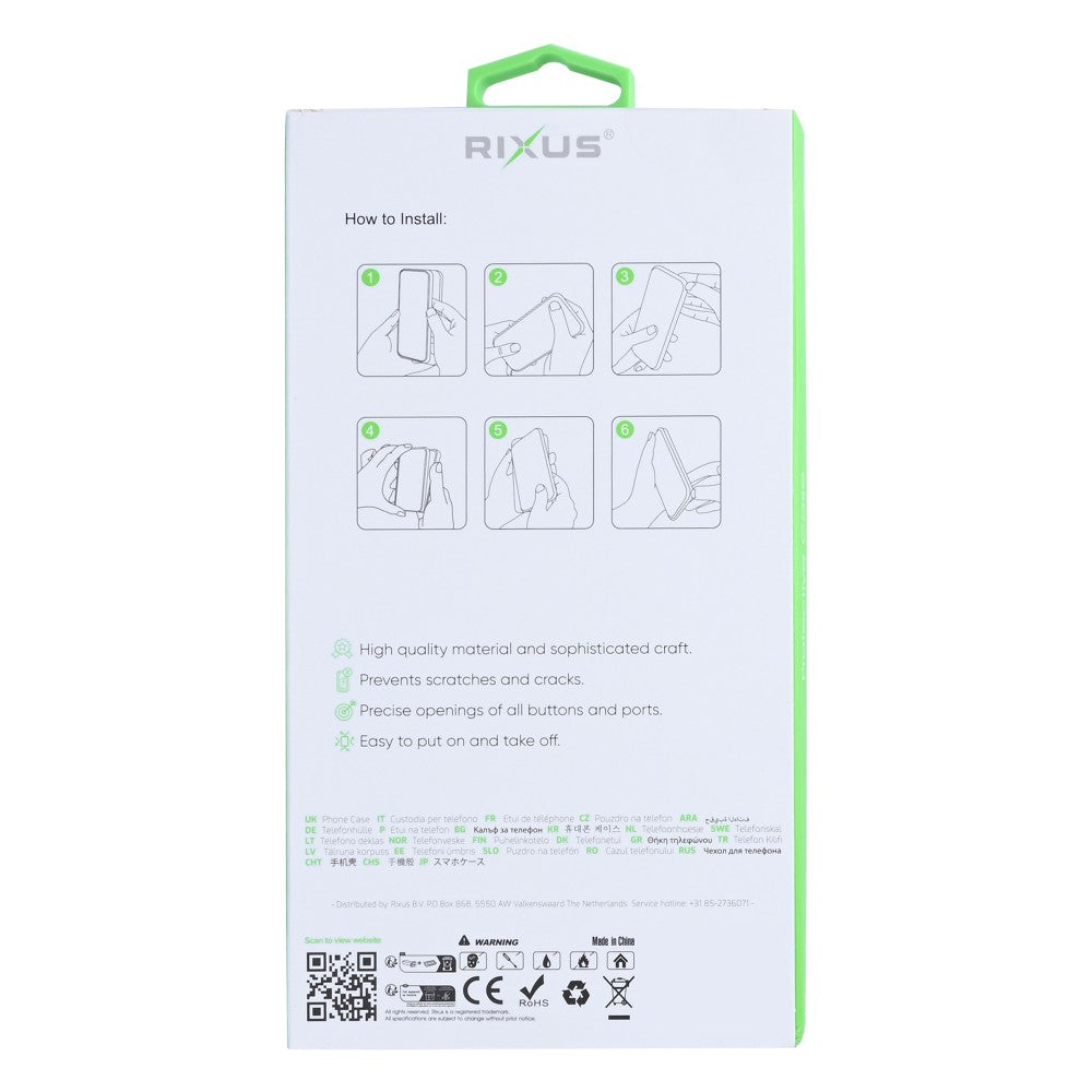 Rixus Anti-Burst Case For Samsung Galaxy Z Flip 7 Transparent