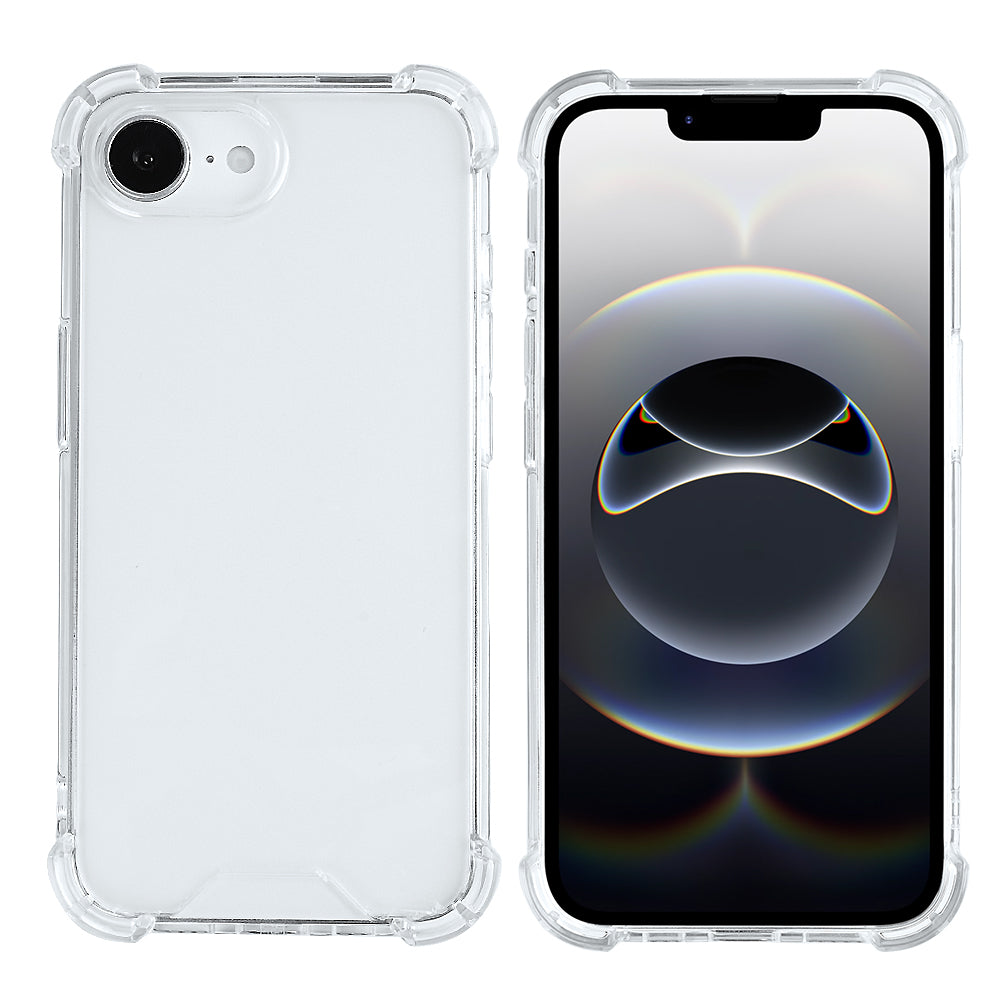 Rixus Anti-Burst Case For Apple iPhone 16e Transparent