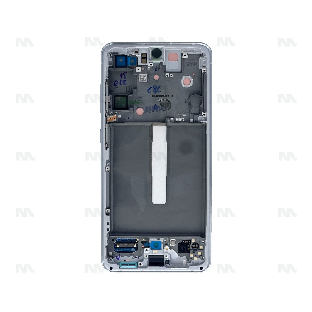 Samsung Galaxy S21 FE G990B Display And Digitizer With Frame White Service Pack