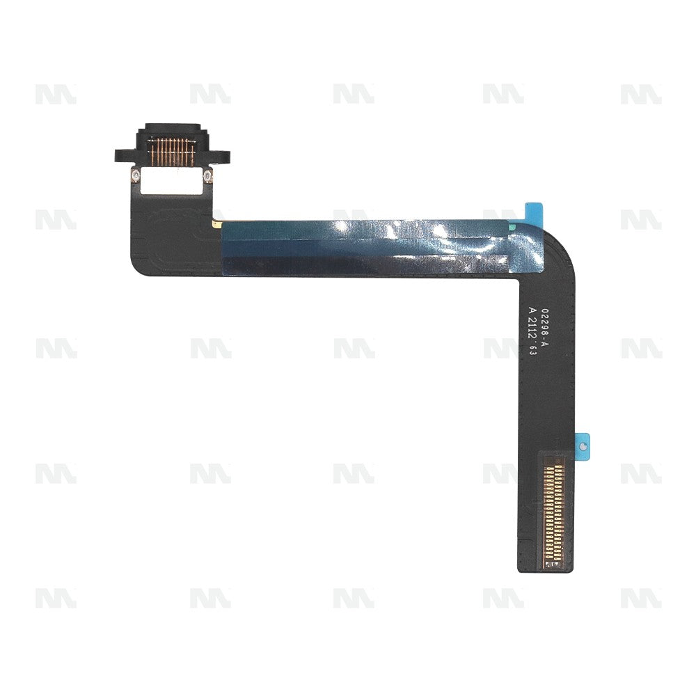 For iPad 9 (2021) 10.2, iPad 8 (2020) 10.2, iPad 7 (2019) 10.2 System Connector Flex Black