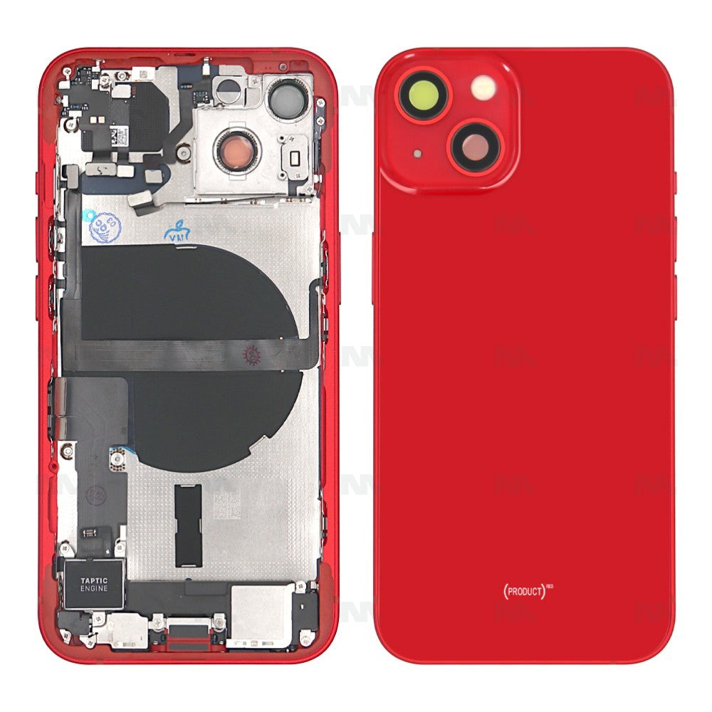 For iPhone 13 Complete Housing incl. All Small Parts Without Battery & Back Camera RED