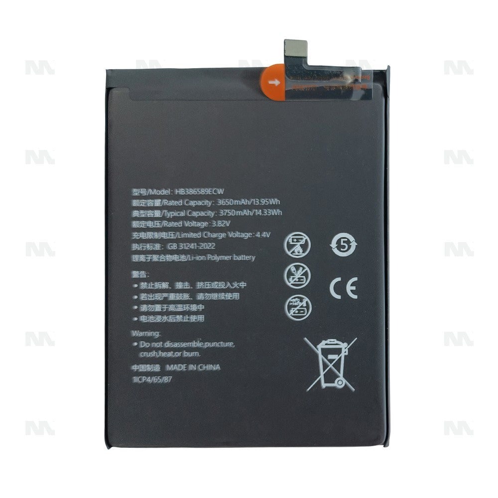 Huawei Honor 20, Play, View 10, P10 Plus, Mate 20 Lite, Nova 3, Nova 5T, 8X Battery HB386589ECW OEM