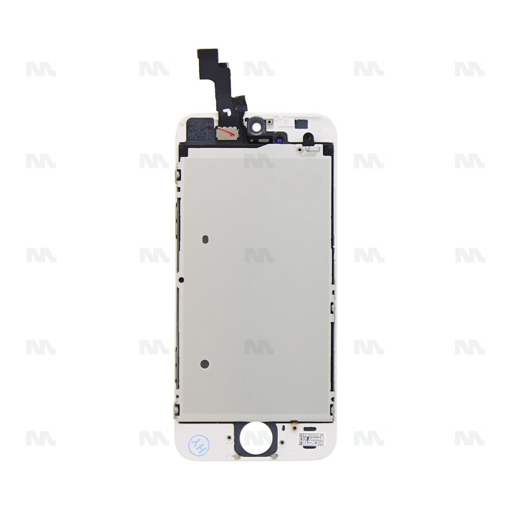 iPhone 5S/SE Display + Digitizer, +Metal Plate A+ High Quality - White