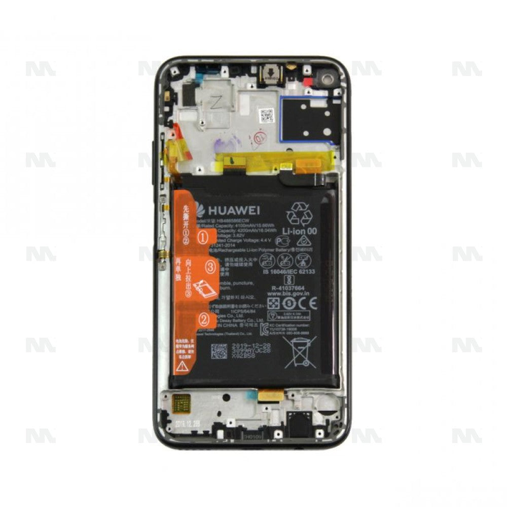 Huawei P40 Lite (JNY-LX1) OEM Service Part Screen Incl. Battery (02353KFU) - Black