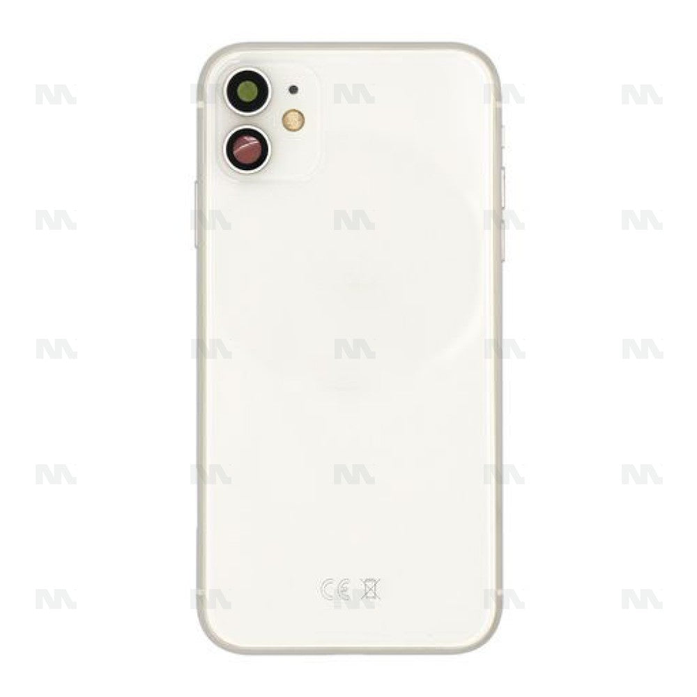 For iPhone 11 Complete Housing Incl. All Small Parts Without Battery And Back Camera (White)