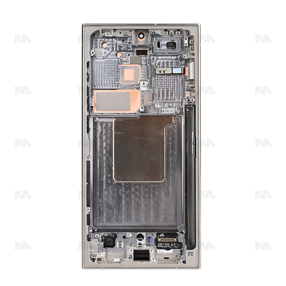 Samsung Galaxy S24 Ultra S928B Display And Digitizer With Frame Titanium Gray Pulled