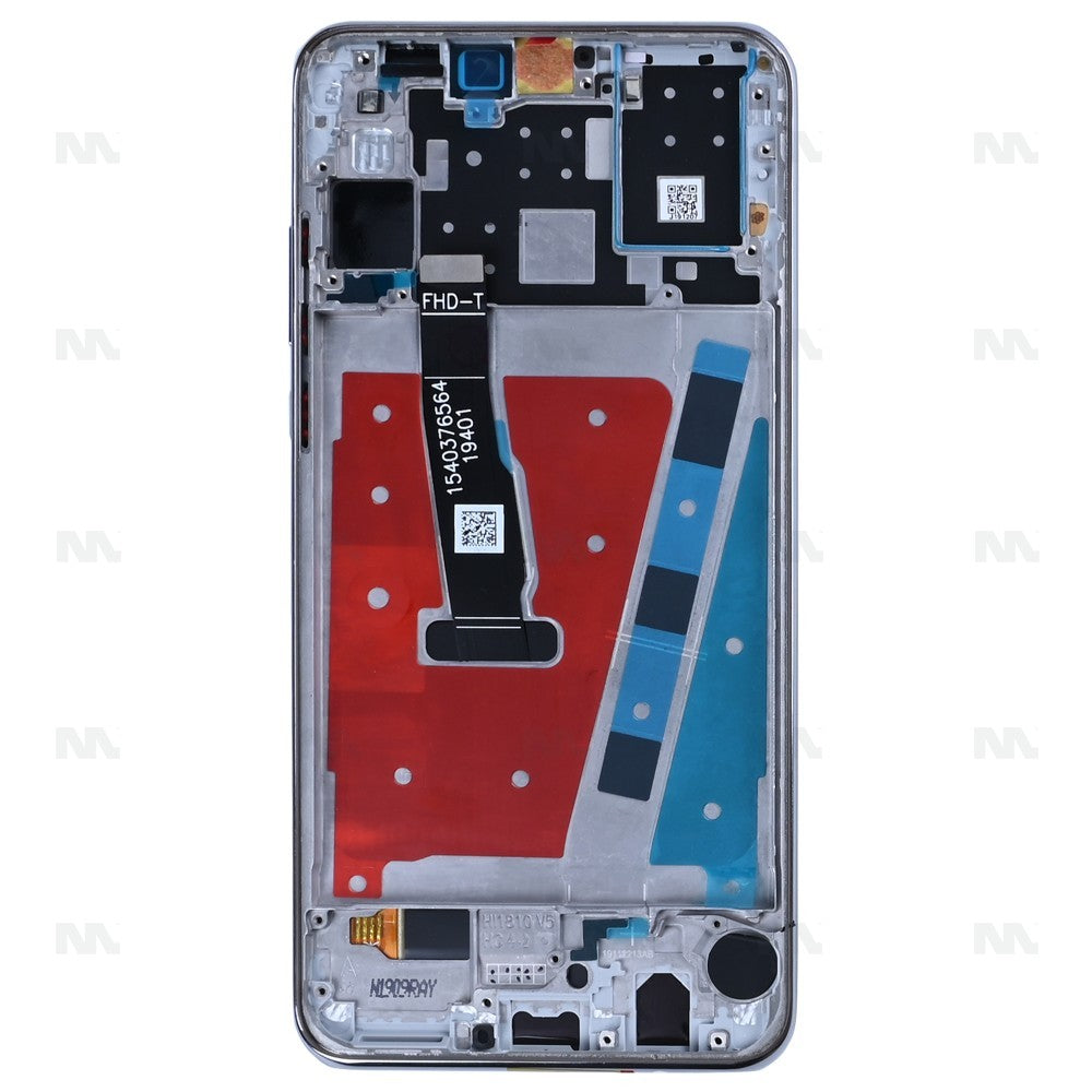 Huawei P30 Lite New Edition Display And Digitizer With Frame Pearl White OEM