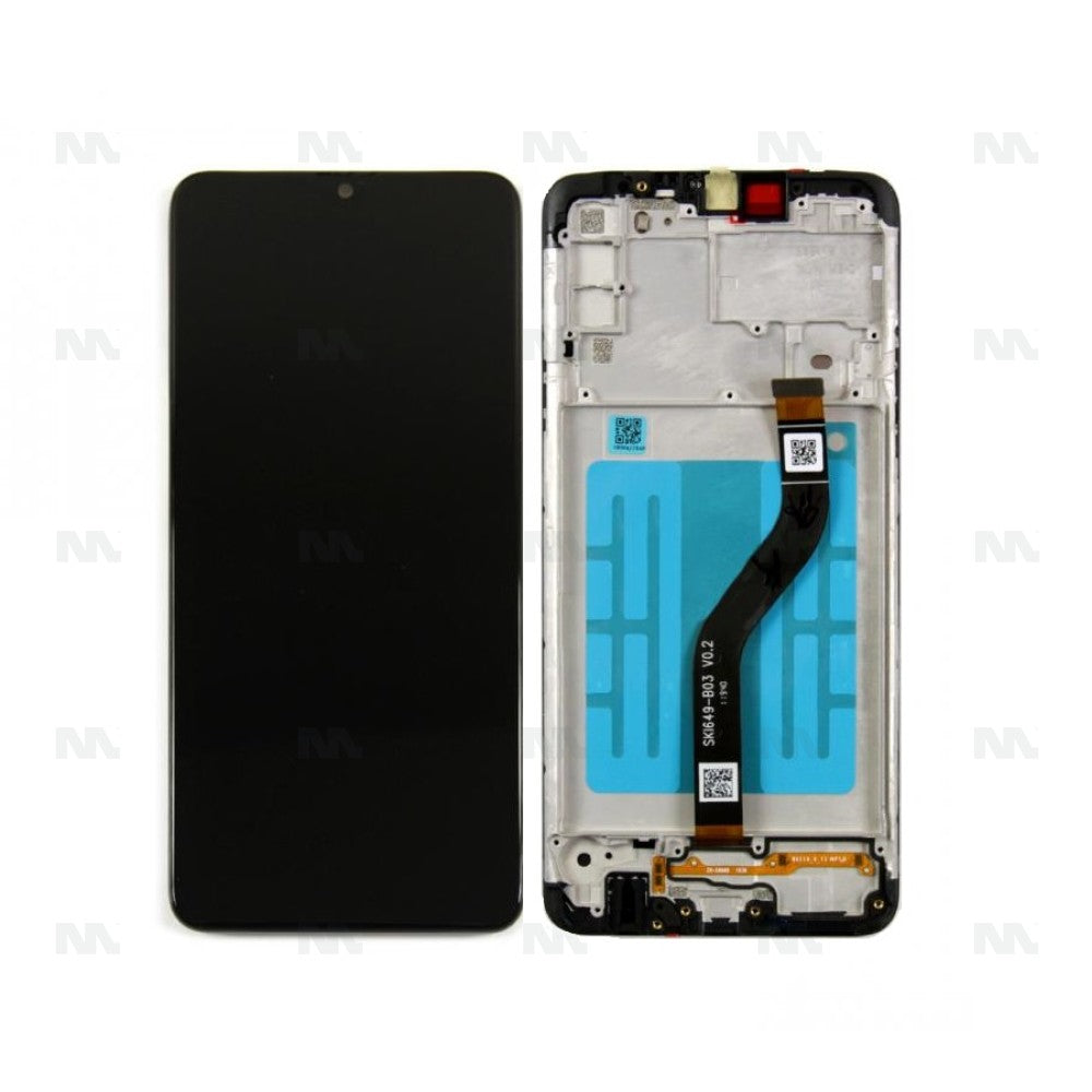 Samsung Galaxy A20S A207F Display And Digitizer With Frame Black Full OEM