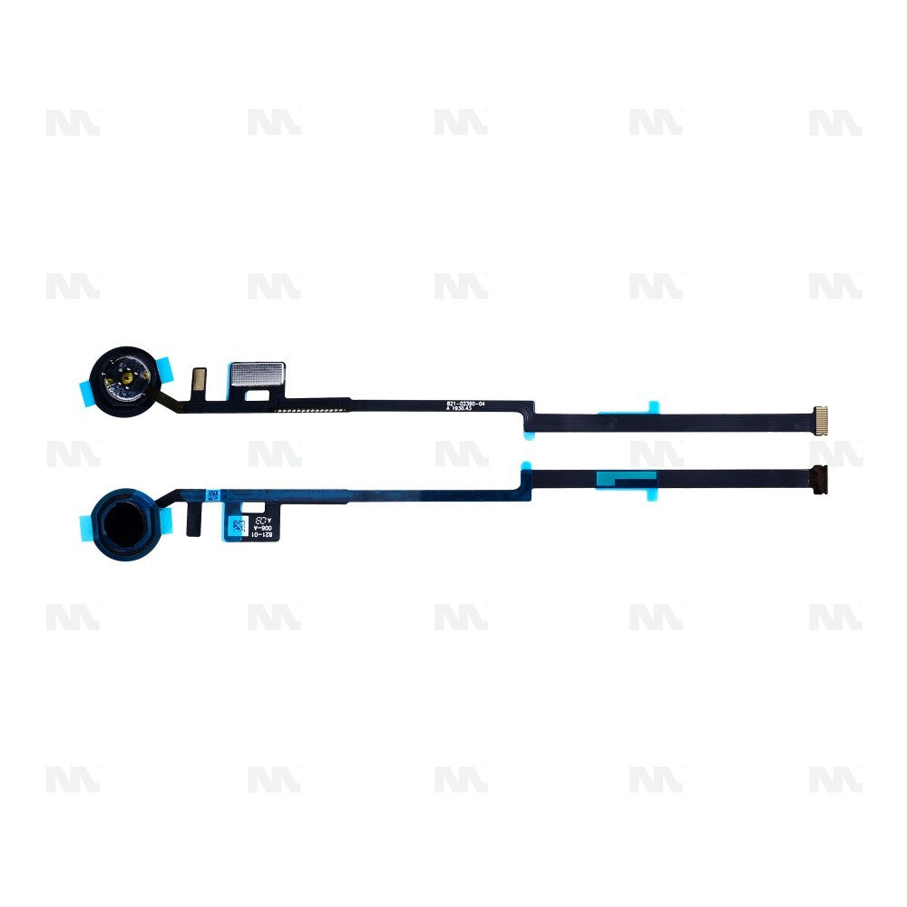 For iPad 7 - iPad 9 (2019 - 2021) 10.2 Home Button Flex Black