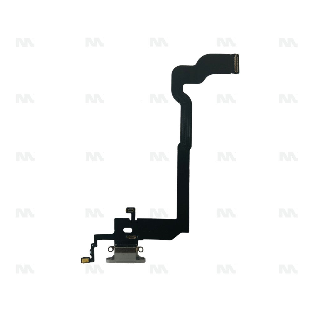 Ladekabel Flex Kabel System für Apple iPhone X Silber Ersatzteil