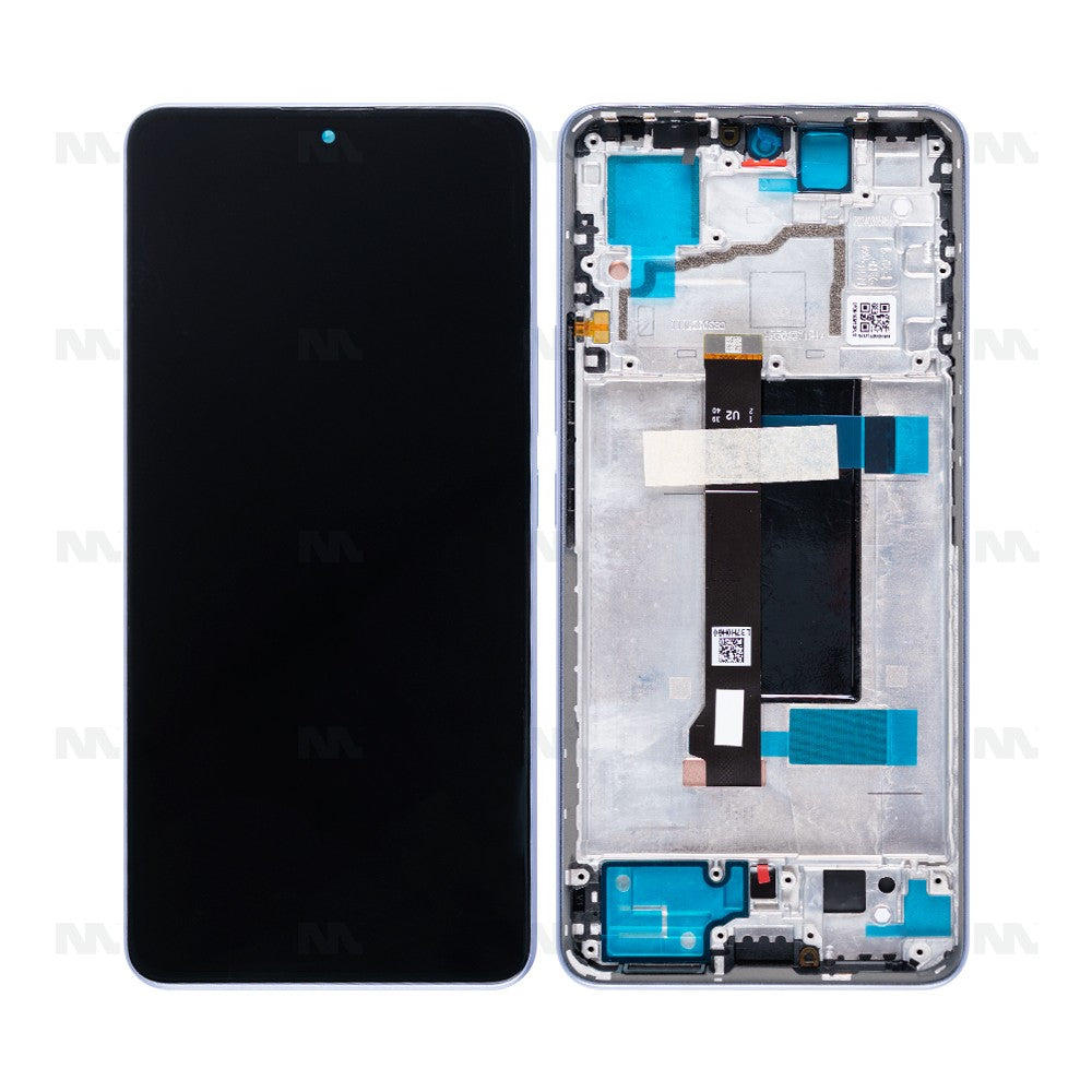 Xiaomi Redmi Note 13 Pro 5G (2312DRA50C, 2312CRAD3C) Display And Digitizer With Frame Violet OEM