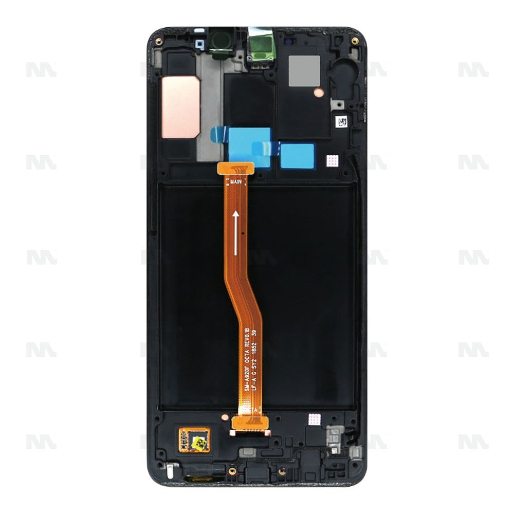 Samsung Galaxy A9/A9s A920F (2018) Display And Digitizer With Frame Black Service Pack