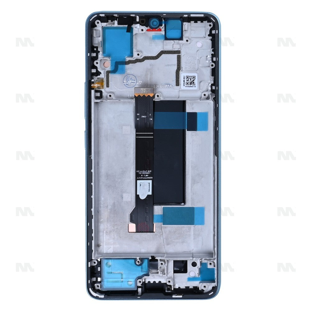 Xiaomi Redmi Note 13 Pro 5G (2312DRA50C, 2312CRAD3C) Display And Digitizer With Frame Blue OEM
