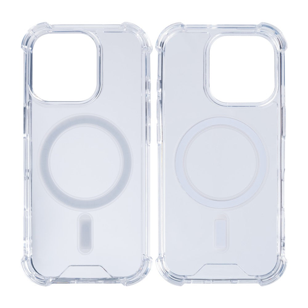 Rixus Anti-Burst Case With MagSafe For Apple iPhone 16 Pro Transparent