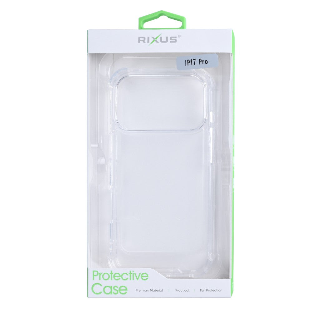 Rixus Anti-Burst Case For Apple iPhone 17 Pro Transparent