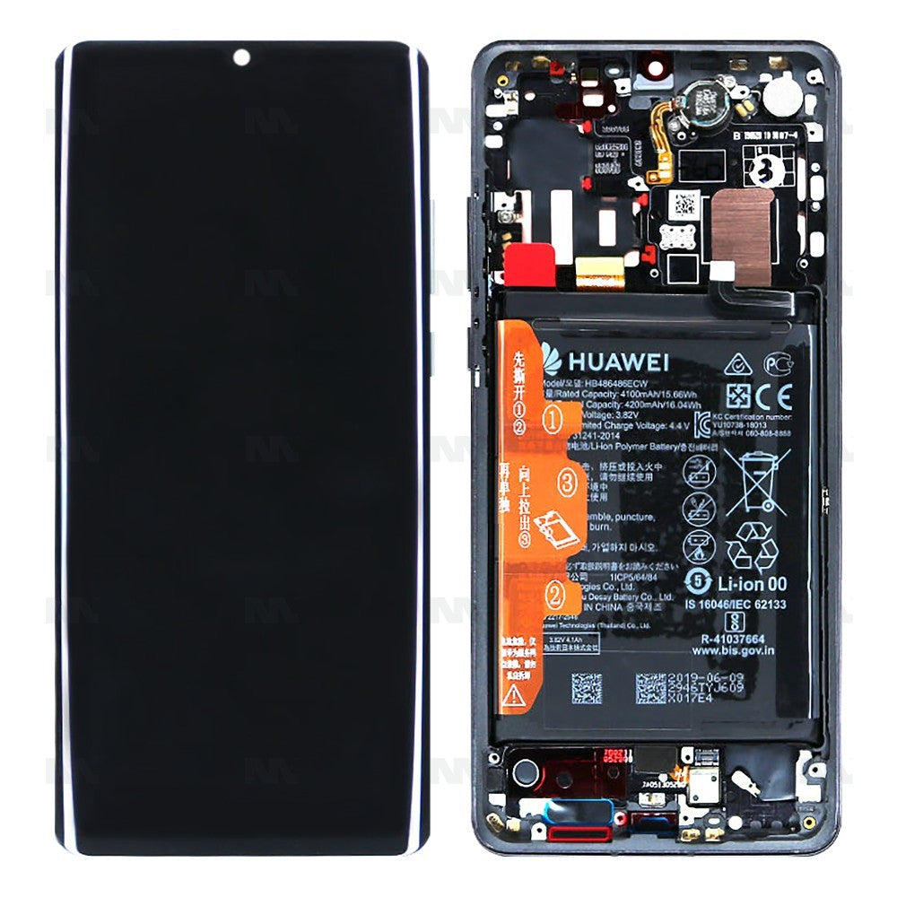 Huawei P30 Pro (2019), P30 Pro New Edition (2020) Display And Digitizer Complete Black And Battery