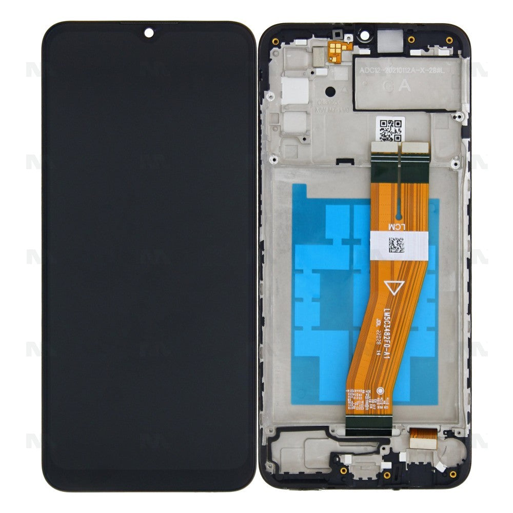 Samsung Galaxy A02s NON EU A025F Display And Digitizer With Frame Black OEM