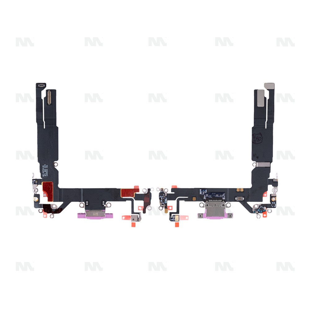 For Apple iPhone 16 System Charging Flex Pink Pulled