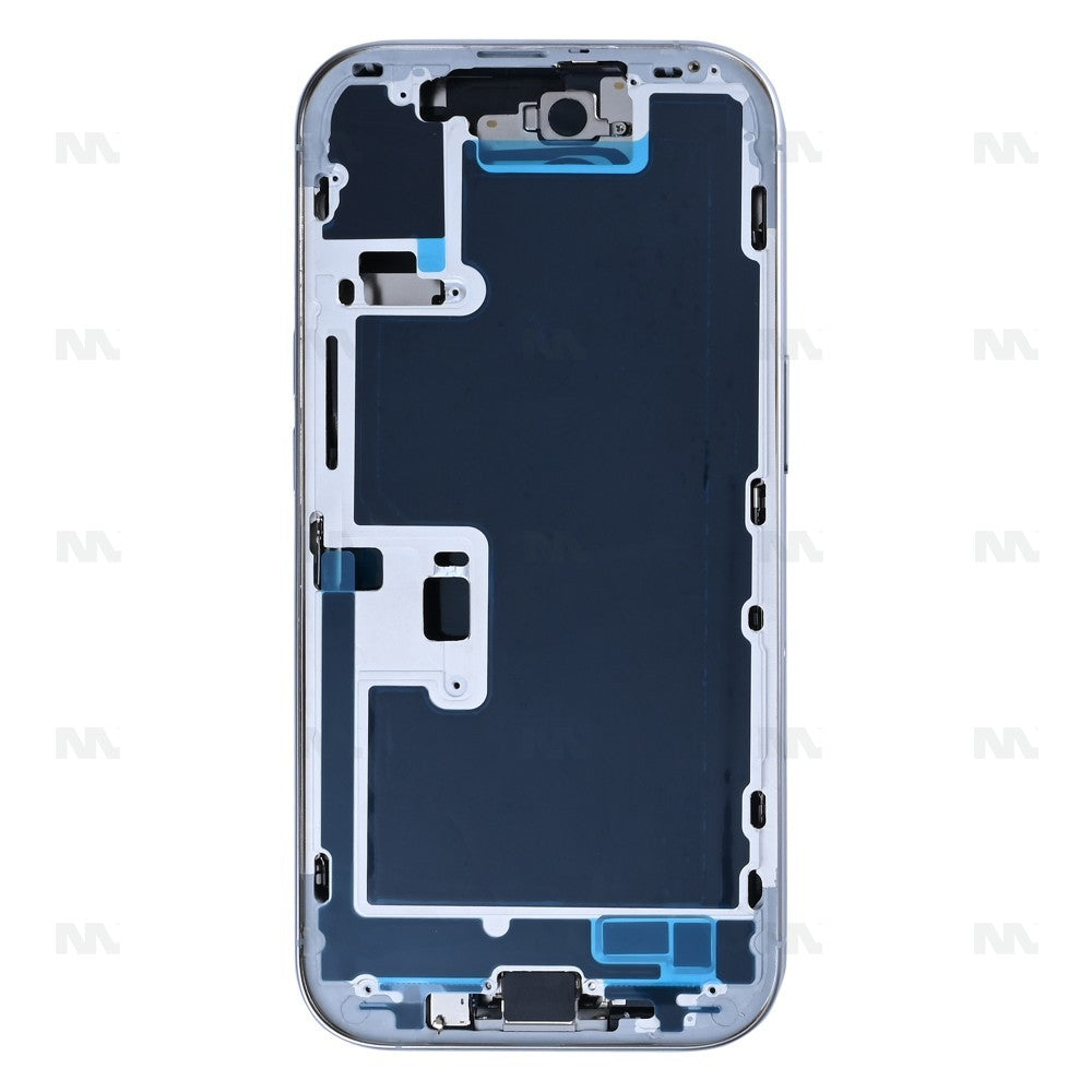 For iPhone 16 Pro Complete Housing Incl. All Small Parts Without Battery And Back Camera White Titanium