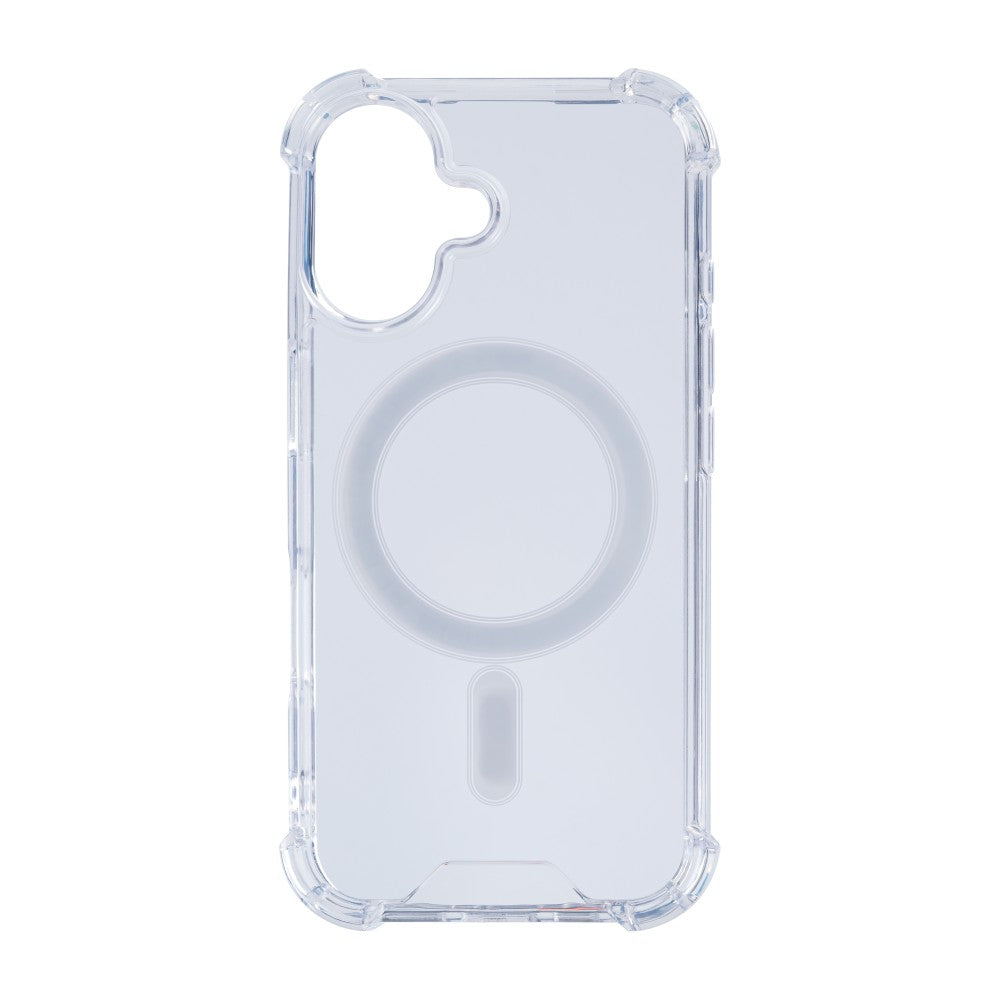 Rixus Anti-Burst Case With MagSafe For Apple iPhone 16 Transparent