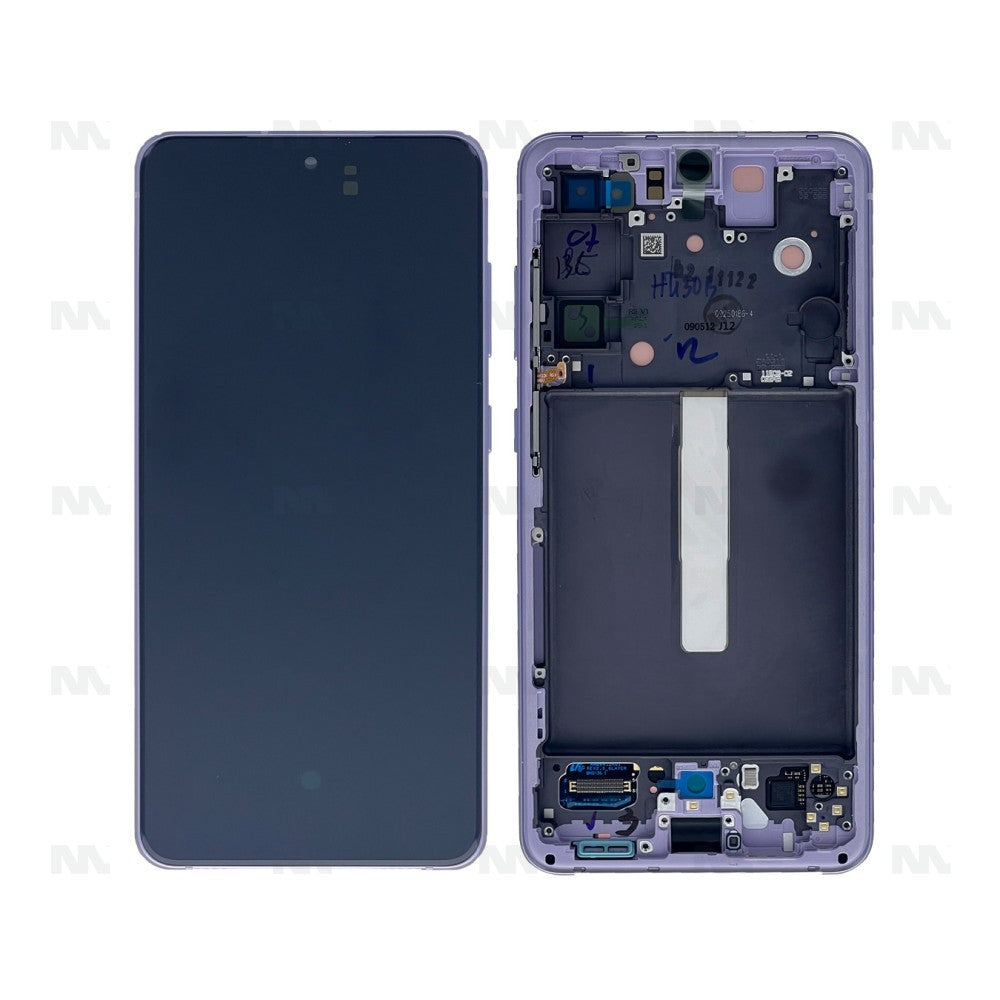 Samsung Galaxy S21 FE G990B Display And Digitizer With Frame Lavender Service Pack