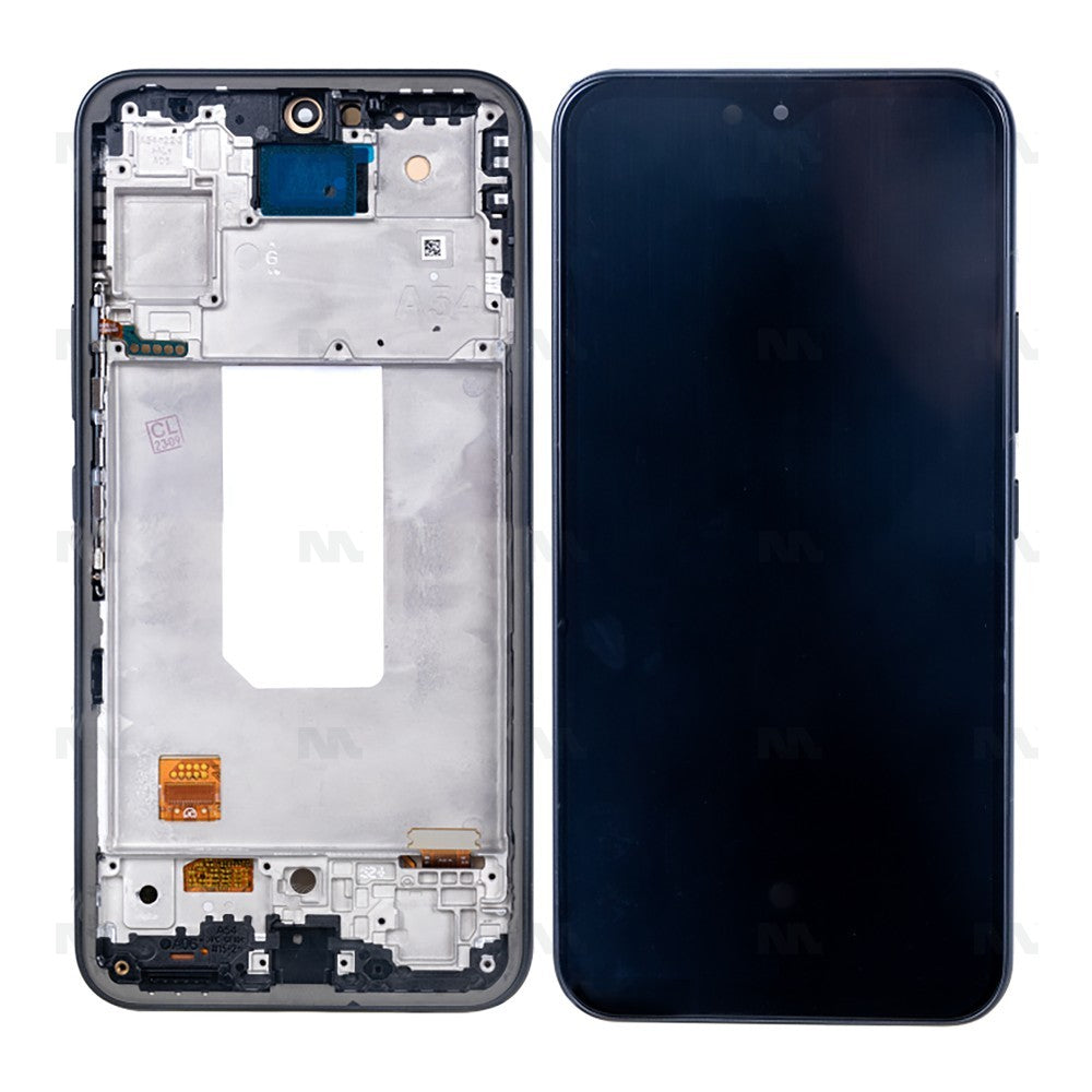 Samsung Galaxy A54 5G A546B Display And Digitizer With Frame Black Soft-OLED