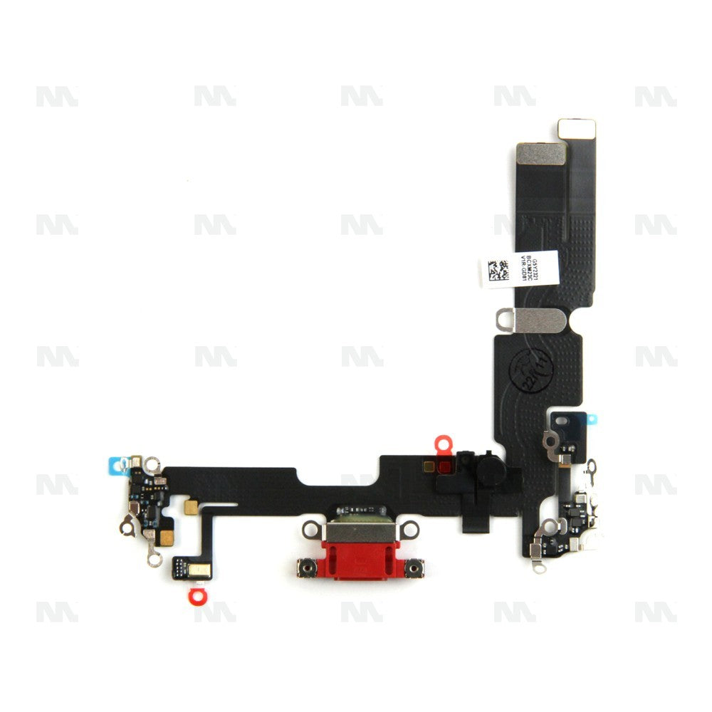 For Apple iPhone 14 Plus System Charging Flex Red Pulled