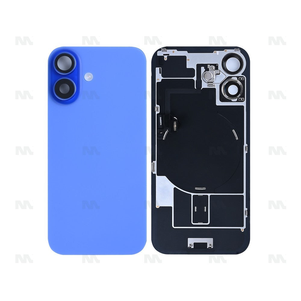 For iPhone 16 Extra Glass With NFC, Enlarged Camera Frame Ultramarine Pulled