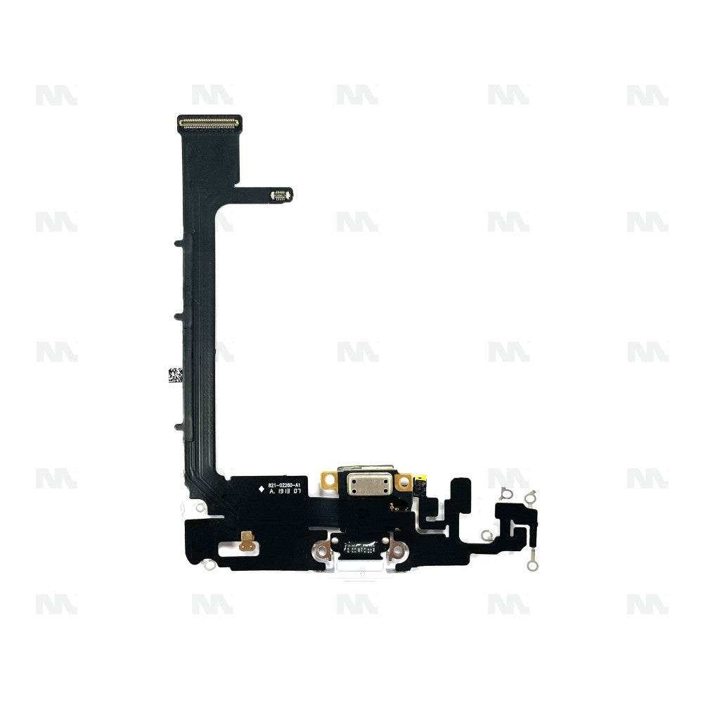 Ladekabel Flex System für Apple iPhone 11 Pro Max Matt Silber Ersatzteil