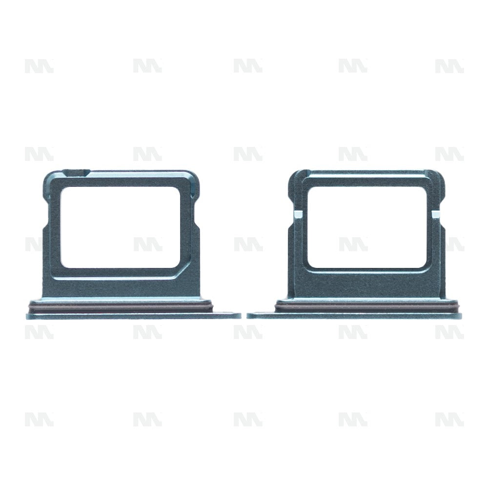 Support Carte SIM pour Apple iPhone 16 et 16 Plus, Pièce de Rechange, Couleur Bleu Sarcelle