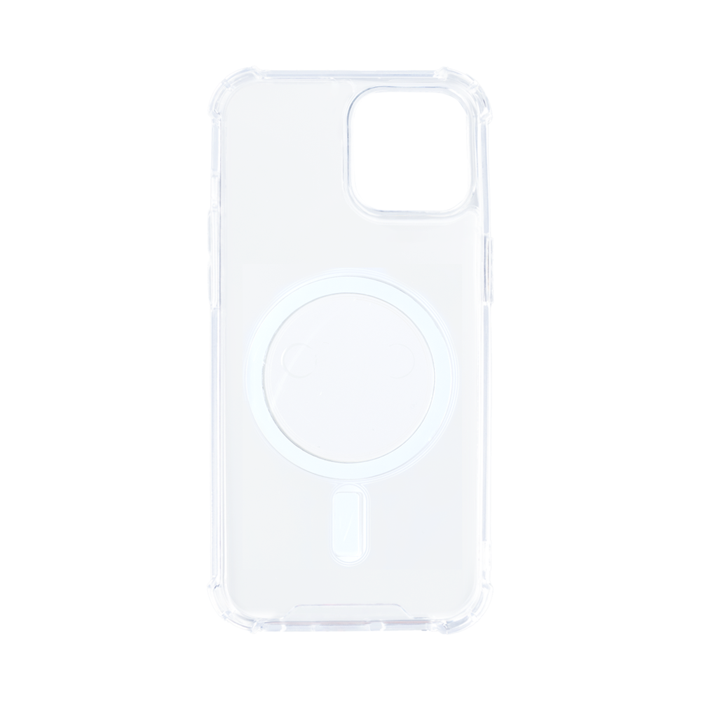 Rixus Anti-Burst Case With Magsafe For Apple iPhone 12, 12 Pro Transparent