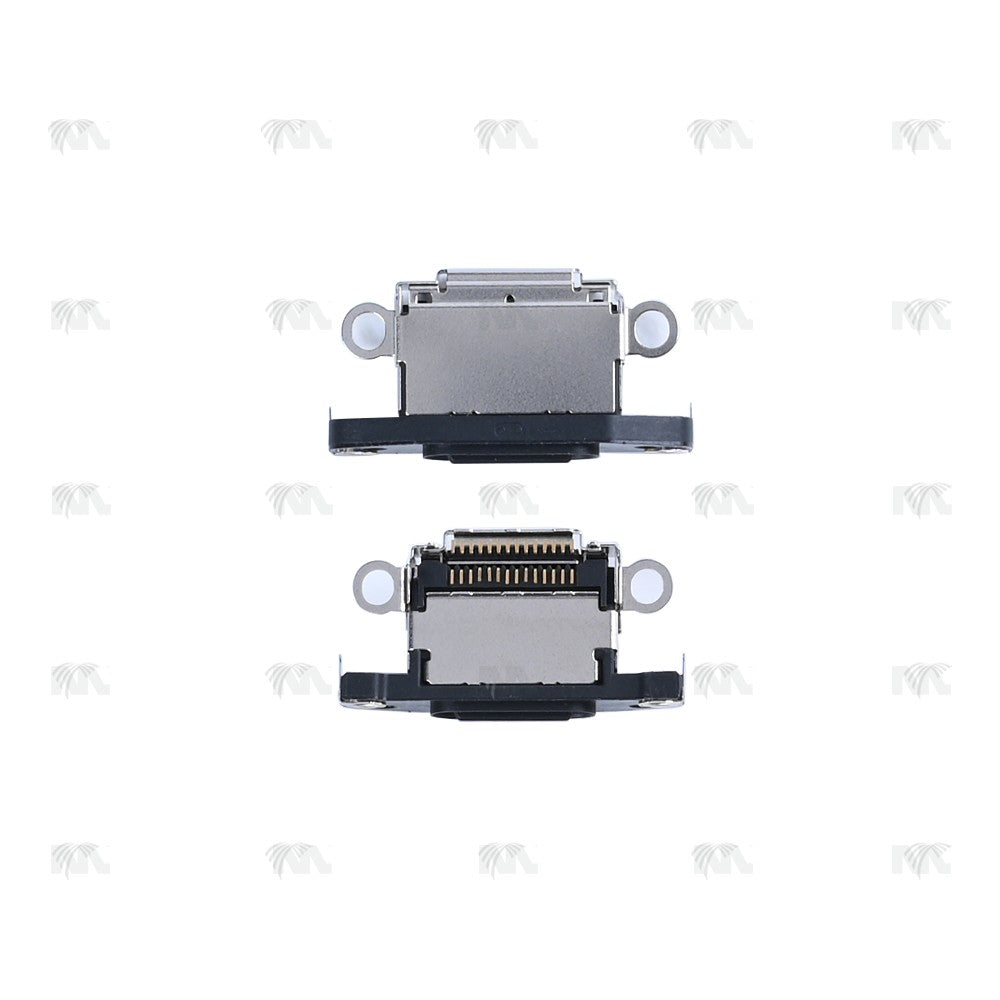 For Apple iPhone 15 Pro, 15 Pro Max System Charging Port Black Titanium Compatible (10pcs)