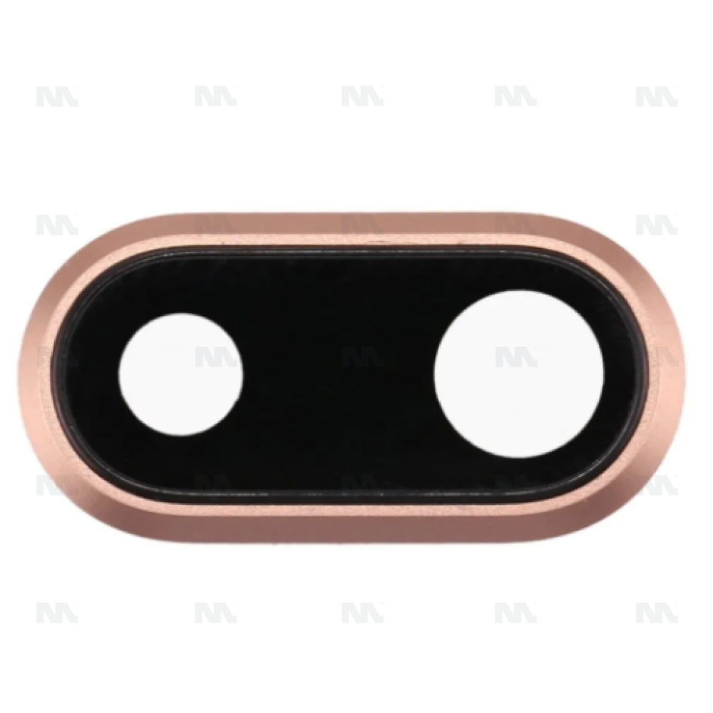 iPhone 8 Plus Camera Lens With Frame - Gold Rose (5pcs)