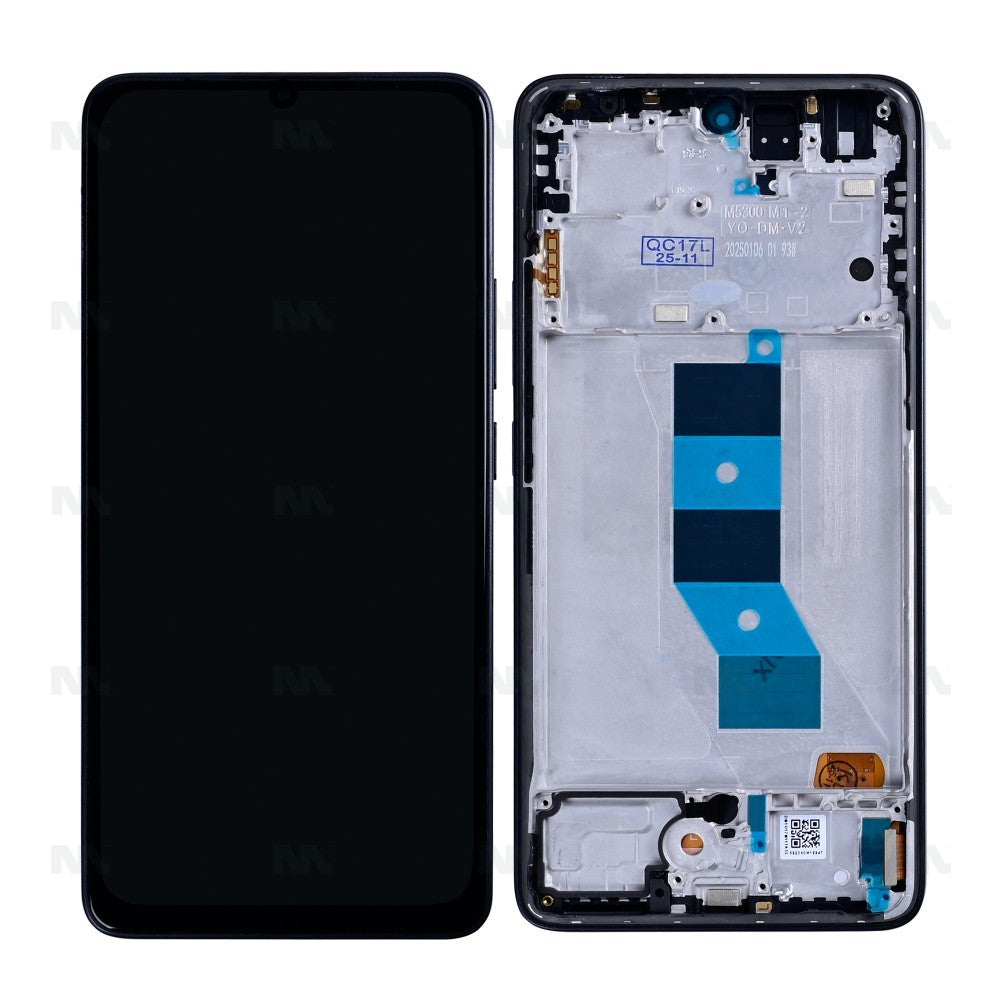 Xiaomi Redmi Note 14 5G (Global) Display And Digitizer With Frame Midnight Black OEM