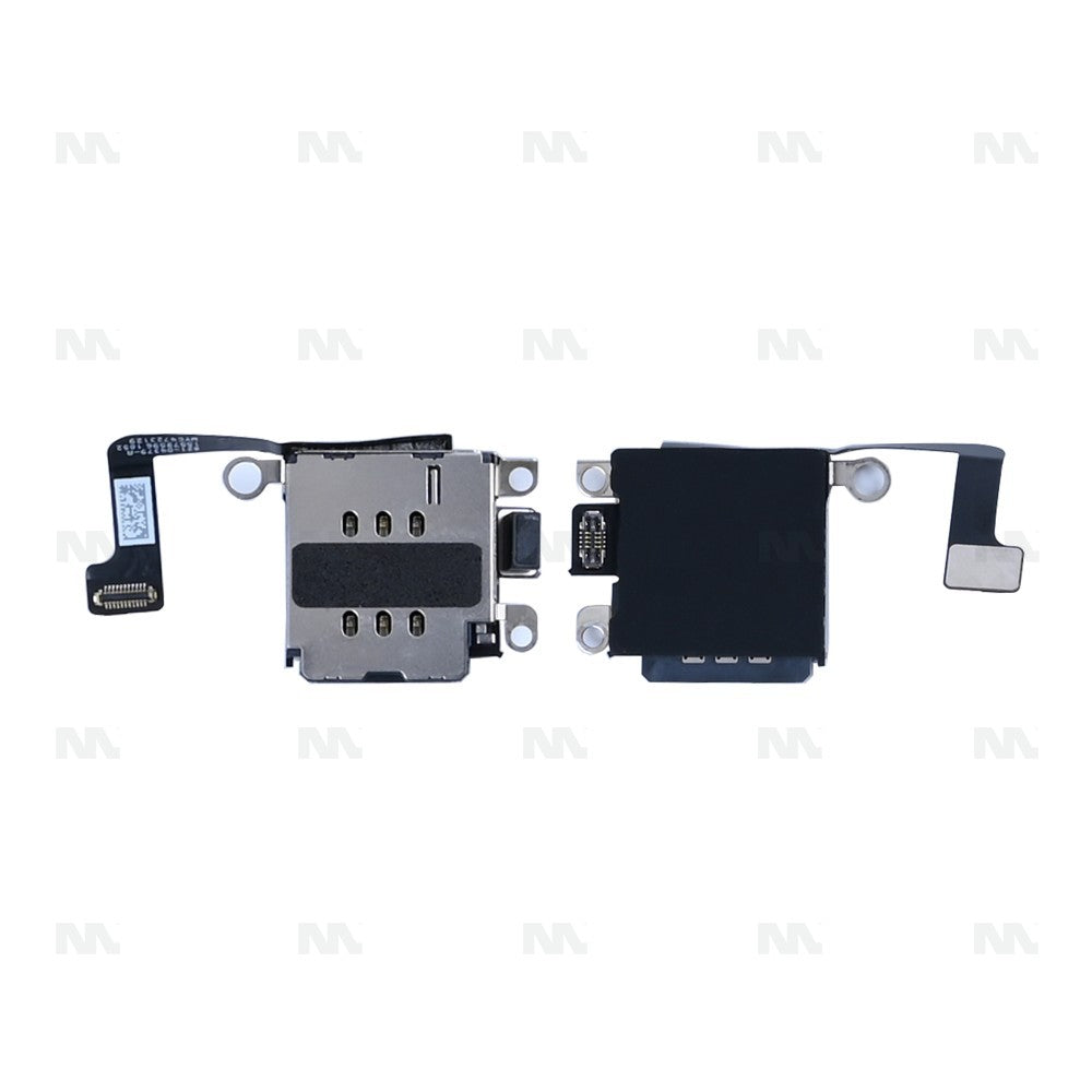 For Apple iPhone 15, 15 Plus Dual Sim Card Reader With Flex Pulled