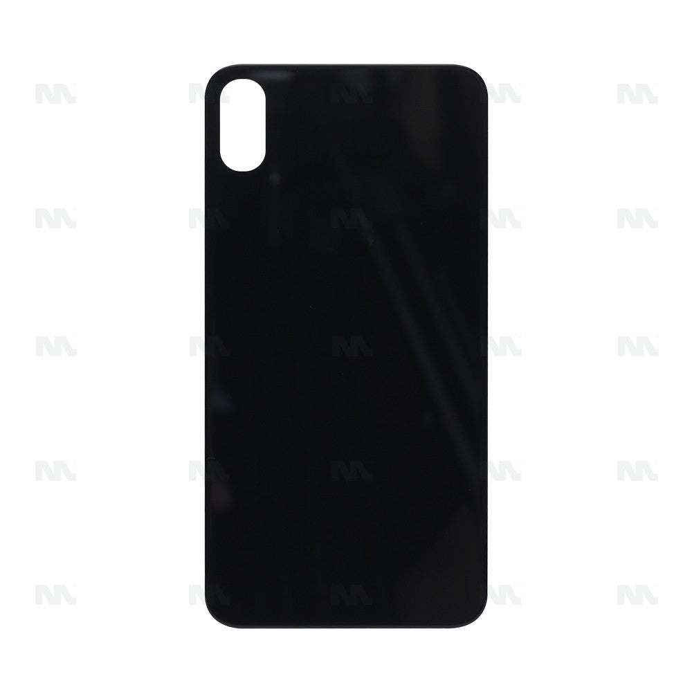Cristal Trasero para Apple iPhone XS Max con Marco de Cámara Ampliado Negro, Repuesto Compatible