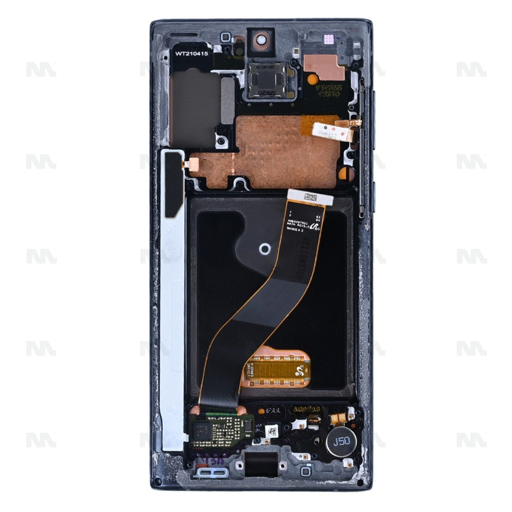 Samsung Galaxy Note 10 4G N970F Display And Digitizer With Frame Aura Black Pulled