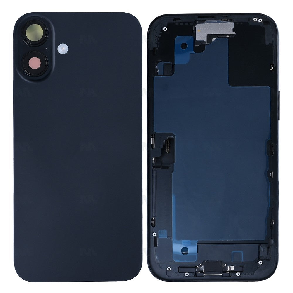 For iPhone 16 Plus Complete Housing Incl. All Small Parts Without Battery And Back Camera Black