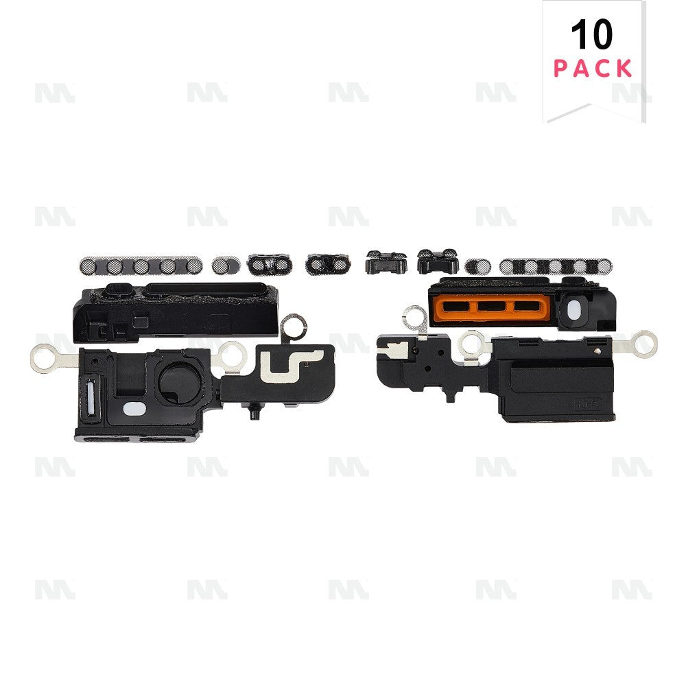 For Apple iPhone 16 Plus Loudspeaker And Microphone Mesh Black Compatible (10pcs)