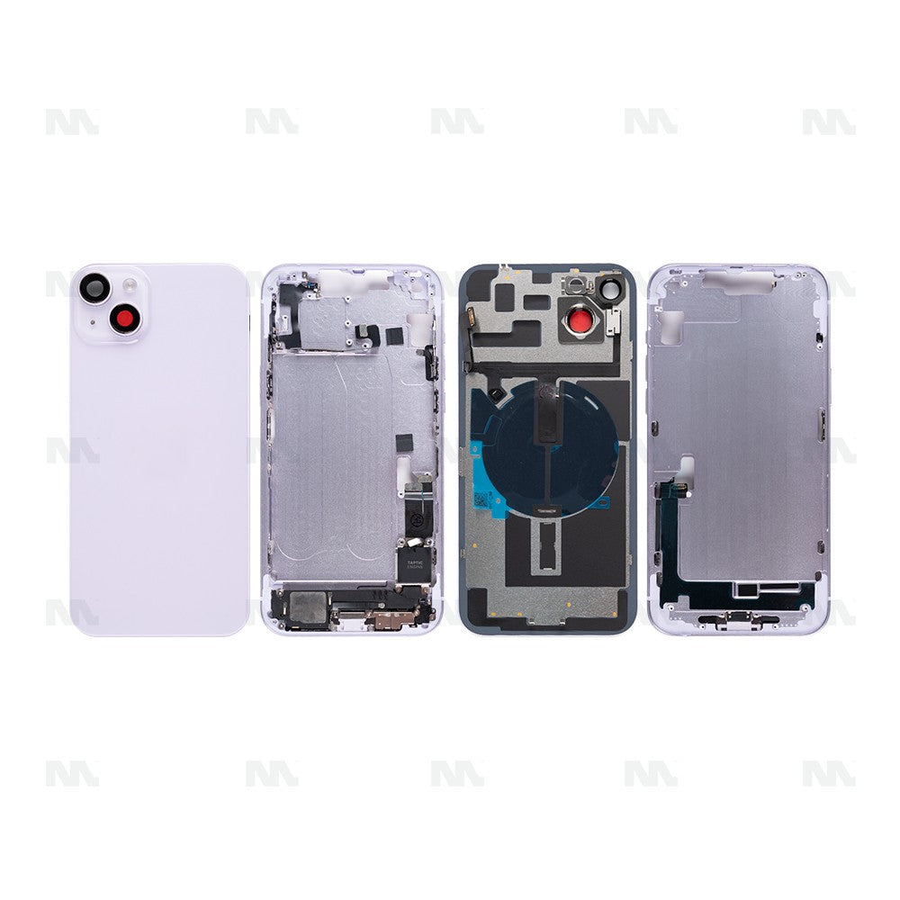For iPhone 14 Plus Complete Housing Incl. All Small Parts Without Battery And Back Camera Purple