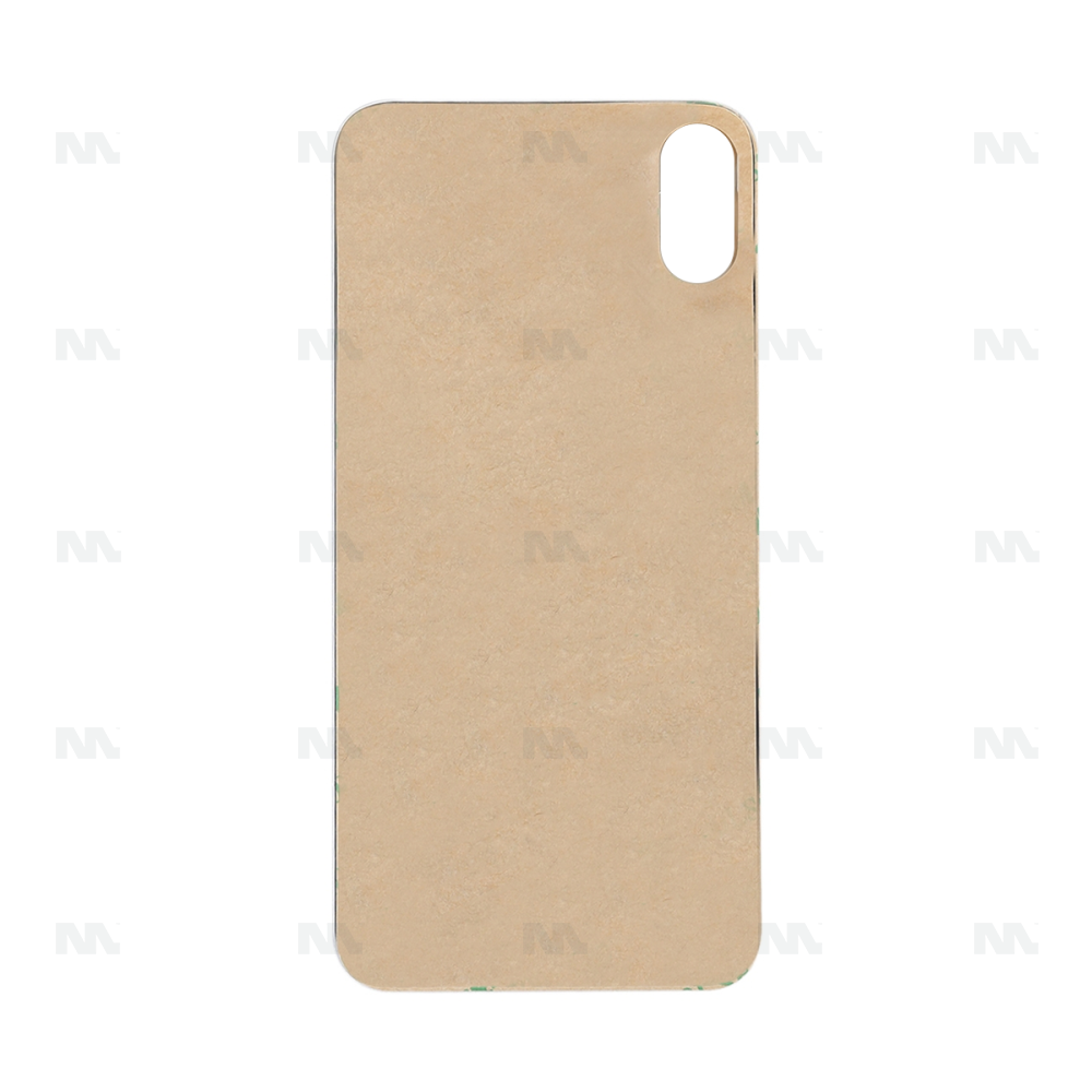 For Apple iPhone XS Back Glass, Enlarged Camera Frame Gold Compatible