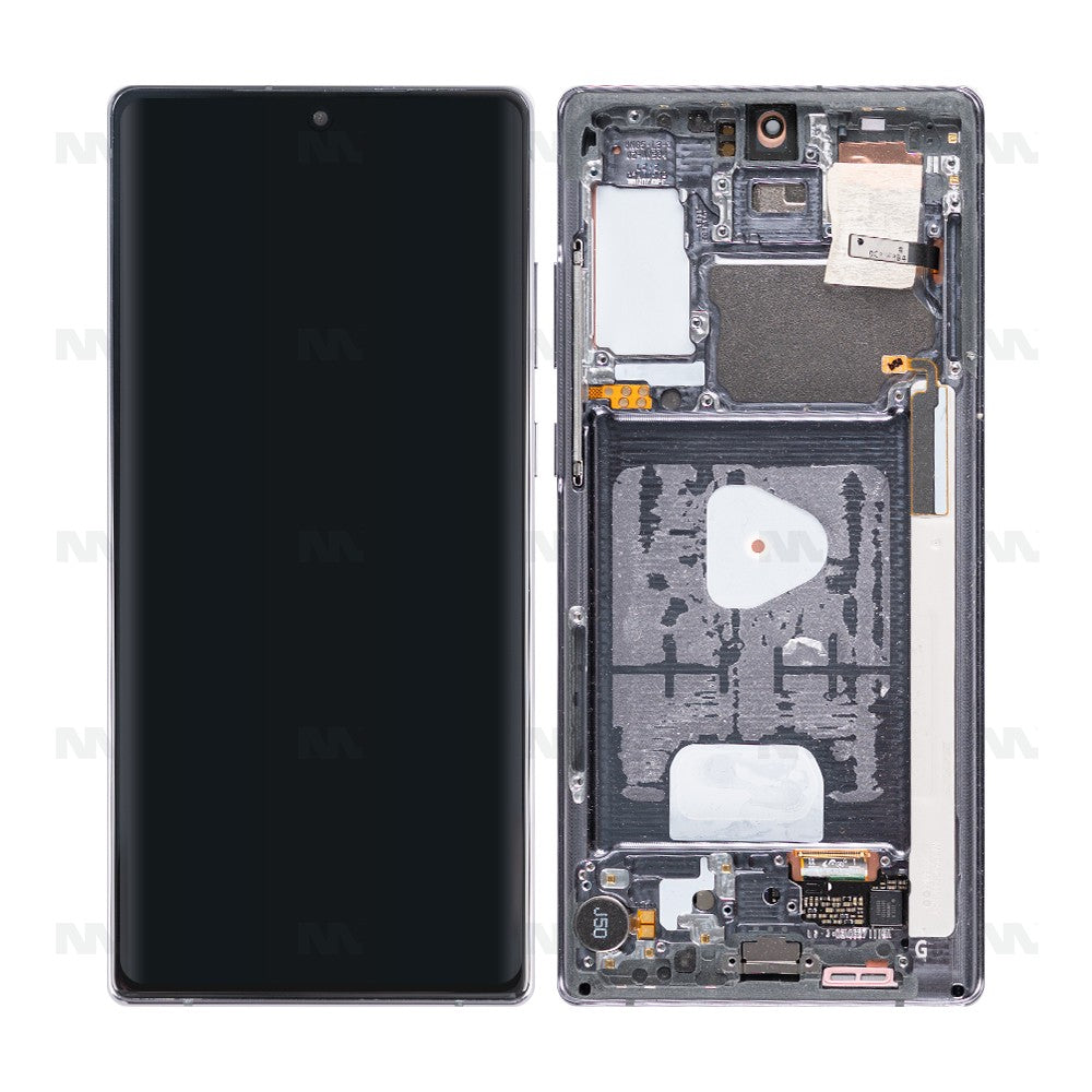 Samsung Galaxy Note 20 N980F, Note 20 5G N981B Display And Digitizer With Frame Mystic Gray Pulled