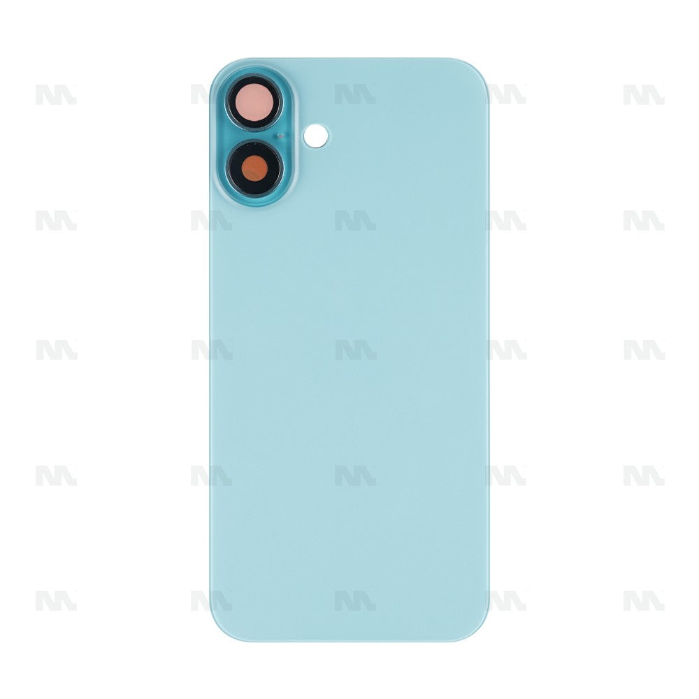For iPhone 16 Plus Extra Glass Without NFC, Enlarged Camera Frame Teal